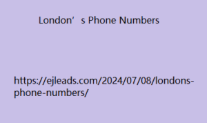 London’s Phone Numbers