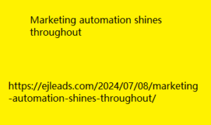 Marketing automation shines throughout