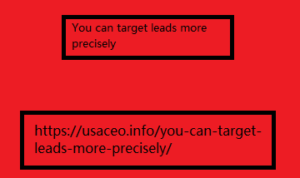 You can target leads more precisely