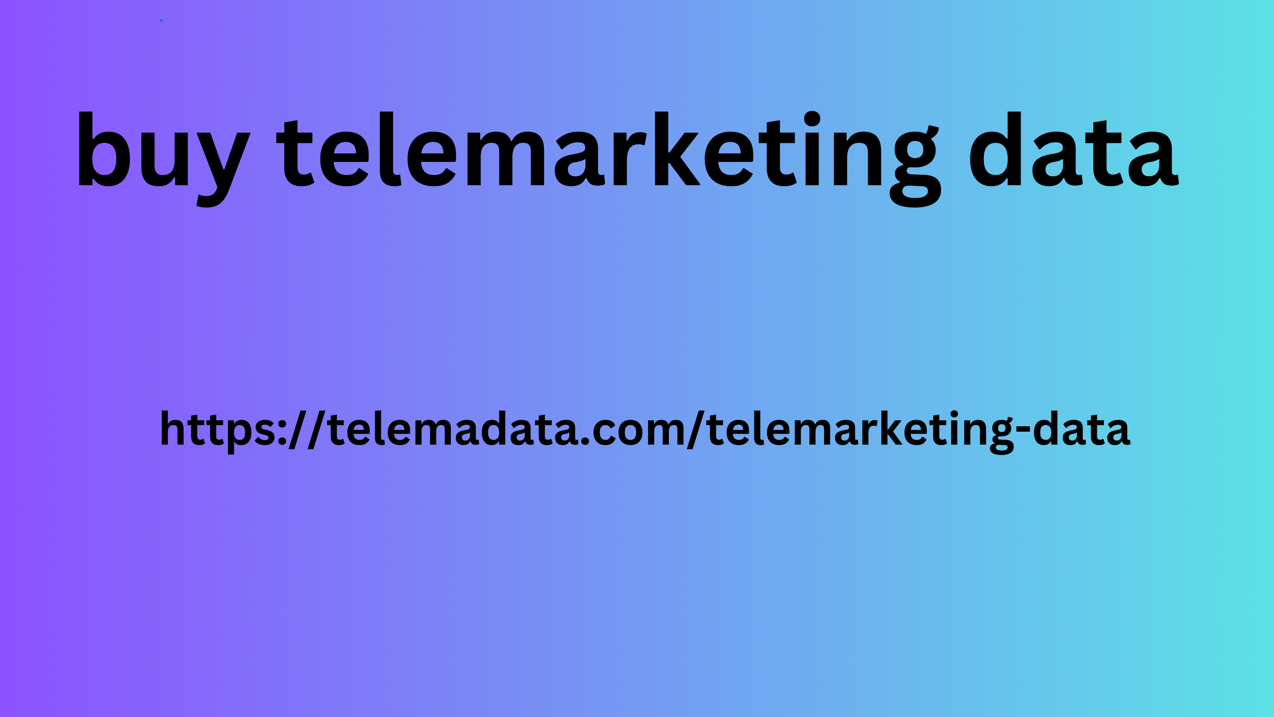 Buy Telemarketing Data