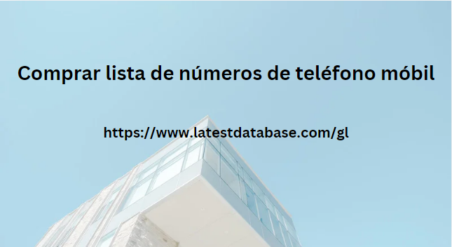 Comprar lista de números de teléfono móbil
