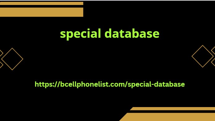  Special databases